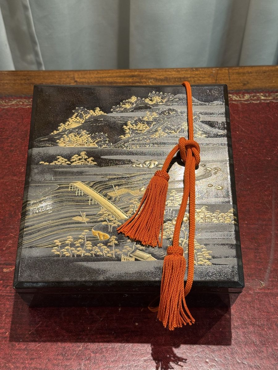 Barattoli: Antike Lack-Dokumentenbox, Japan, um 1900 – Usato da Zofingen venduto da GrosisWonderkeller 1