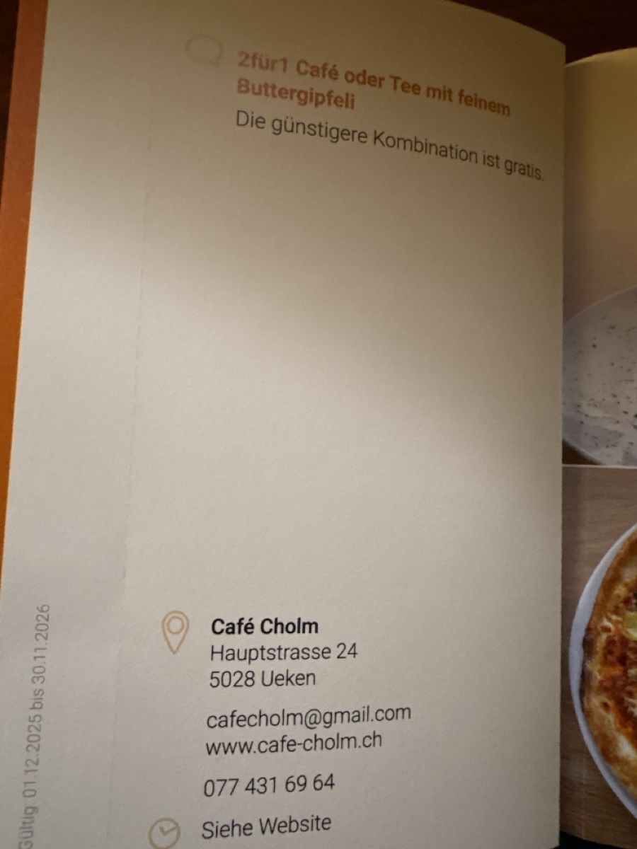 Buoni: Bon 2 pour 1 café ou thé  – Nuovo (secondo la descrizione) da Düdingen venduto da Yellow 1