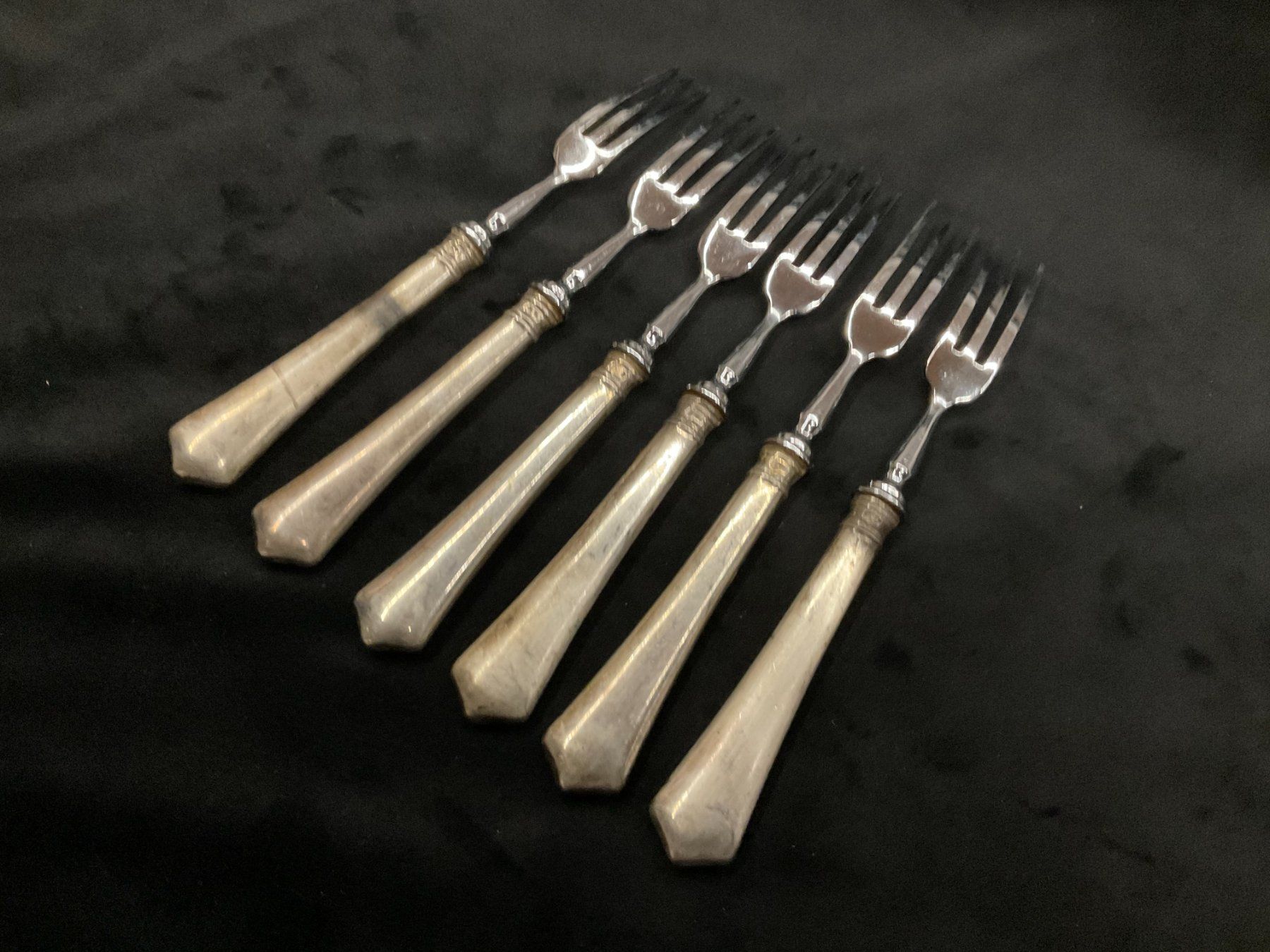 Forchette: Set Gabeln Silber 800 – Usato da Bettwiesen venduto da wicking27 2