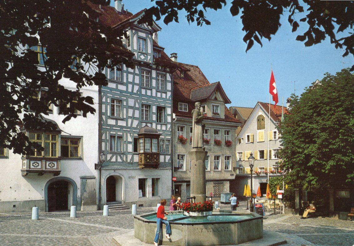 Cartoline postali: St. Gallen Gallusplatz. – Usato da St. Gallen venduto da Epu