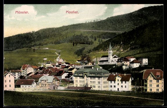 Ansichtskarten: AK Moutier, Panorama – Gebraucht aus Berlin von bartko-reher