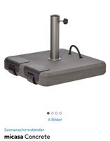 Sonnenschirmständer Micasa Concrete, 45kg, Anthrazit, neu