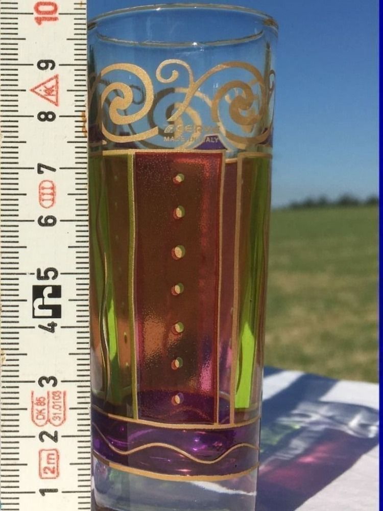 Bicchieri: 2 Cerve  Digestif-Glas   Schnapsglas  Blumenvase Handarbeit – Usato da Subingen venduto da ArtBead 7