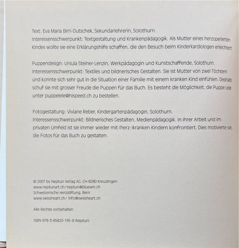 Libri: Lele geht zum Herzdoktor – Nuovo (secondo la descrizione) da Sarnen venduto da Livres 2