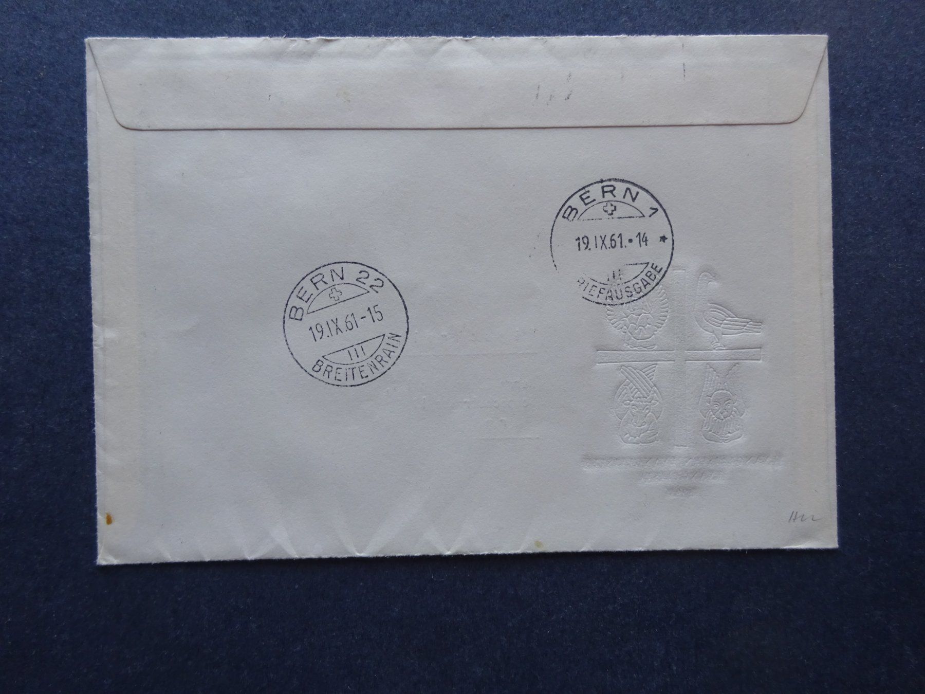 Tutti i francobolli: 1961 Z-Nr. 381 - 384 FDC – Usato da Appenzell-Steinegg venduto da adi1975 3