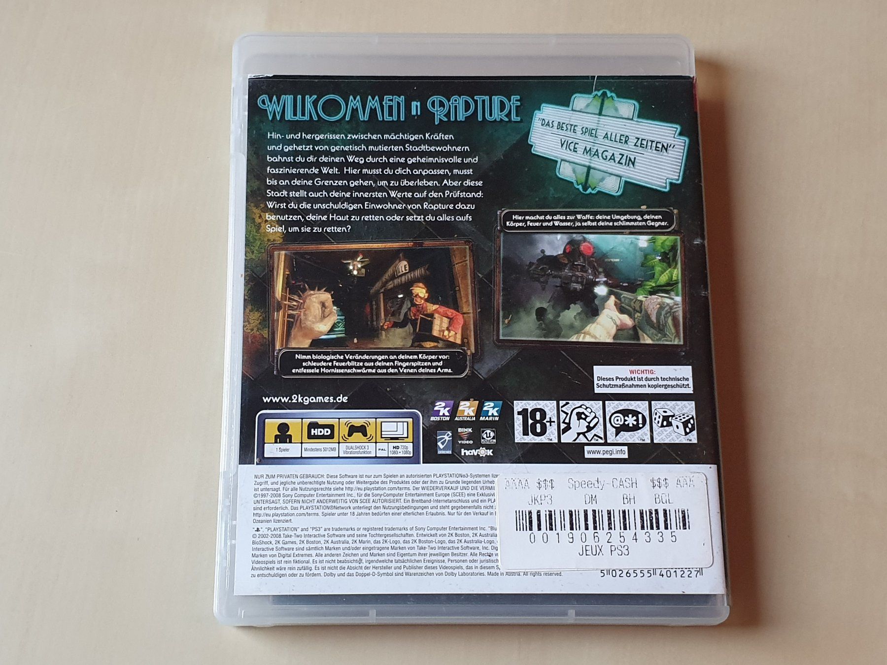 Sony Spiele: Bioshock – Gebraucht aus Stansstad von collectorsshop 1