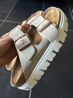 Papillio Sandalen Plateau hellgrau🩶 Wildleder Gr. 38 NE