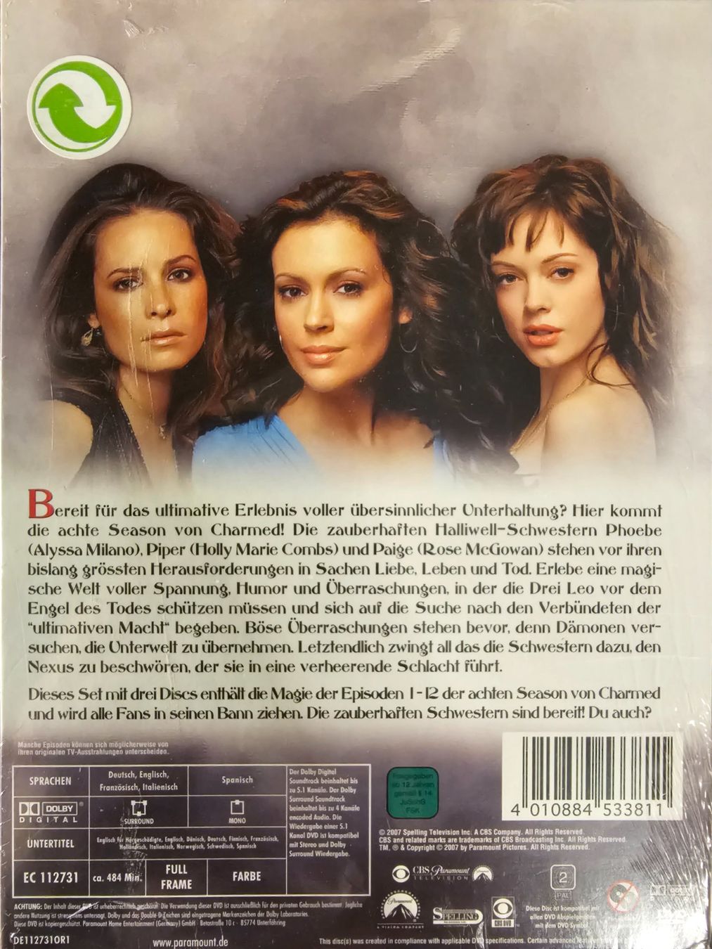 Tutti i DVDs: Charmed - Season 8 Volume 1 – Nuovo e nell'imballaggio originale da Wahlen b. Laufen venduto da Cg10 1