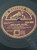 Schallplatte Jack Harris Orchestra Fox-Trott B.D.5522