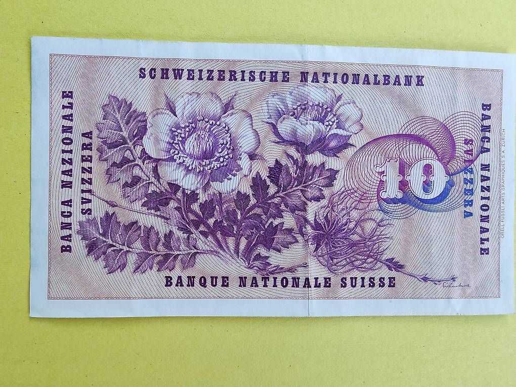 Banconote: 10 Franken 1963 – Usato da chur venduto da Hmars 1