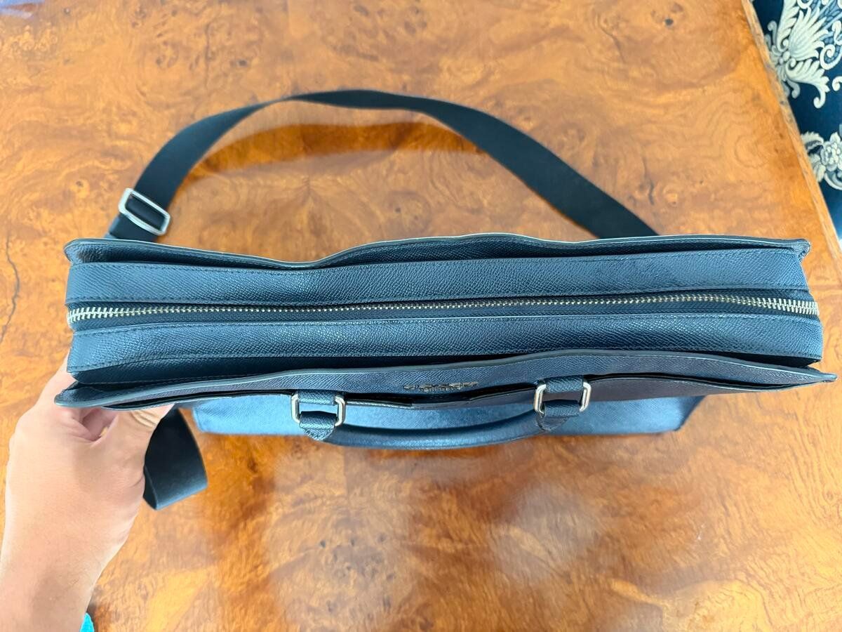Valigie & Borse: Coach Laptoptasche Leder dunkelblau, 5 Fächer + Gurt – Usato da Kilchberg ZH venduto da cov_6s9n 1