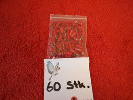 60  Stück Rot von Märklin Gebraucht 30 Muffen 30 Stecker