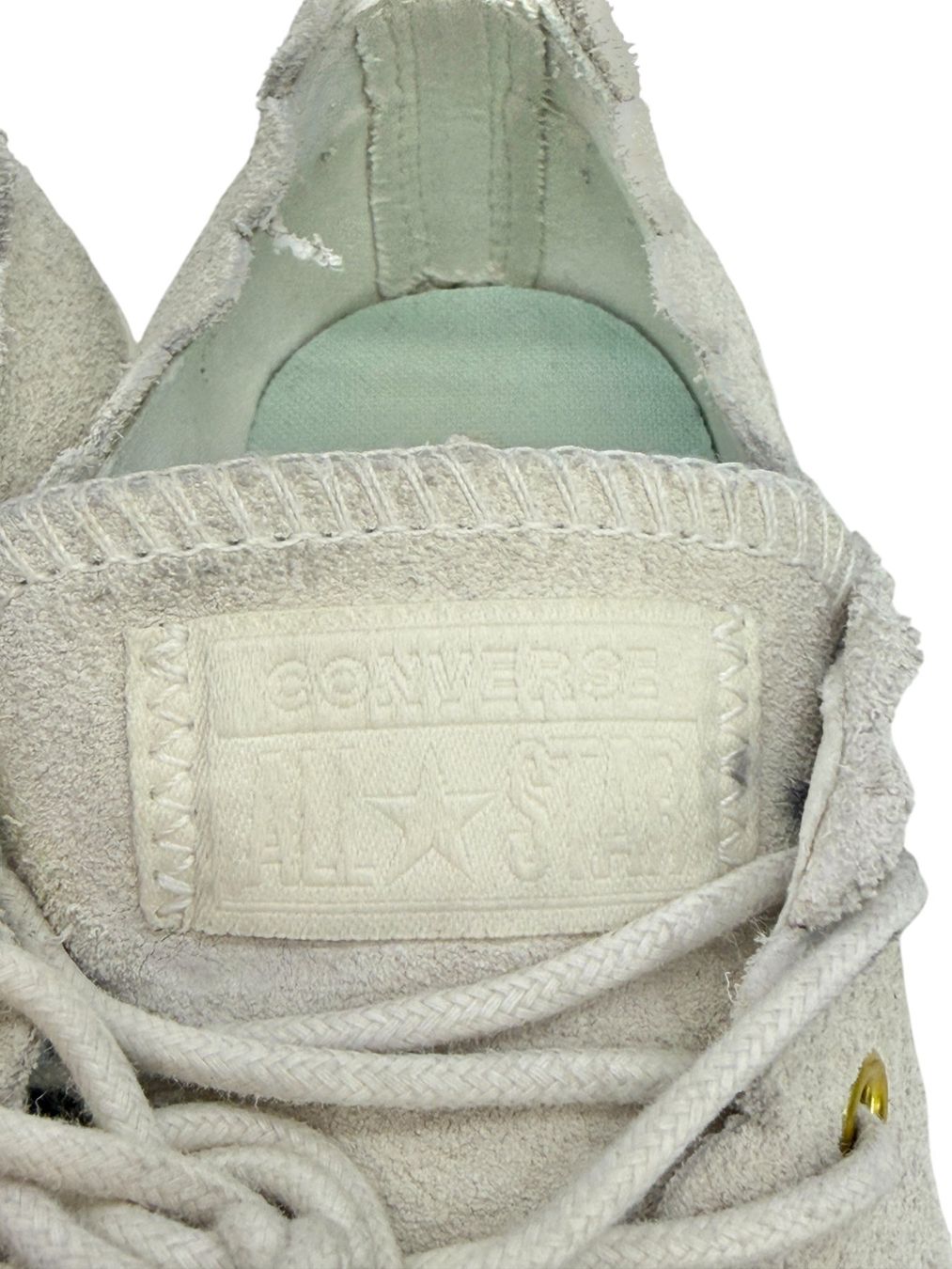 Converse Scarpe da donna: Baskets Converse All Star cuir daim gris. Pointure 37.5 – Usato da Cossonay-Ville venduto da PatineDuTemps 2