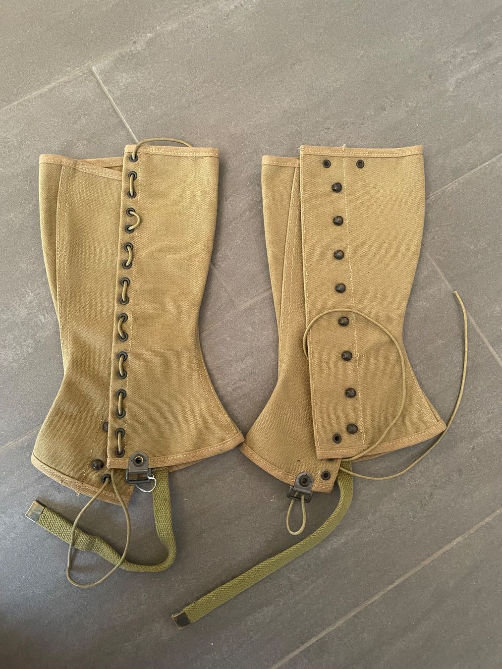 US Army Uniformi: Original US Army WW2 M-1938 Leggings – Usato da Oberbütschel venduto da Woodie2005