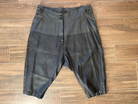 Rundholz Leinenhose schwarz grau Gr. L/XL