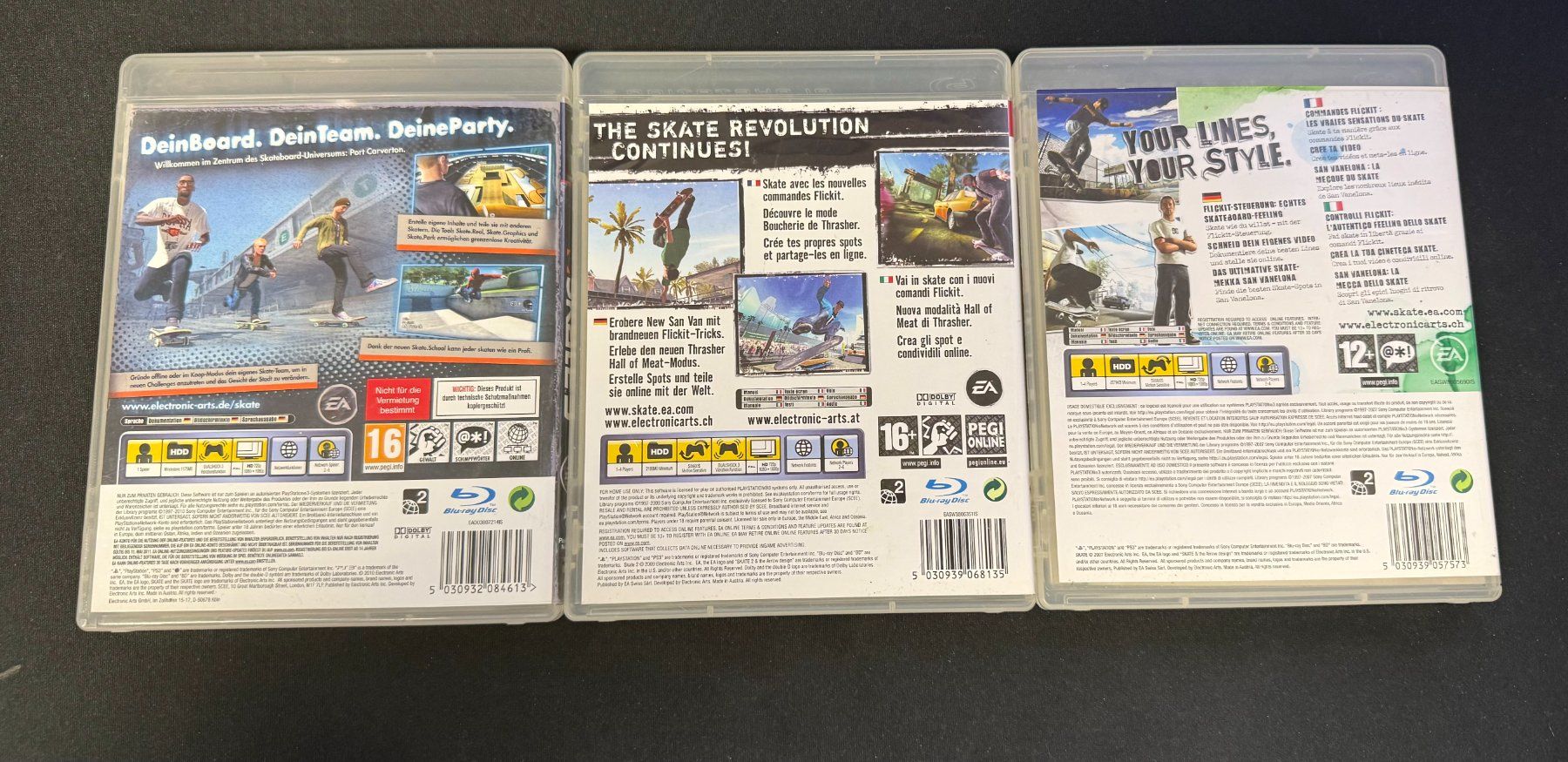 Sony Giochi: Skate + Skate 2 + Skate 3 - PS3 – Usato da Pont-de-la-Morge venduto da Darfal 2