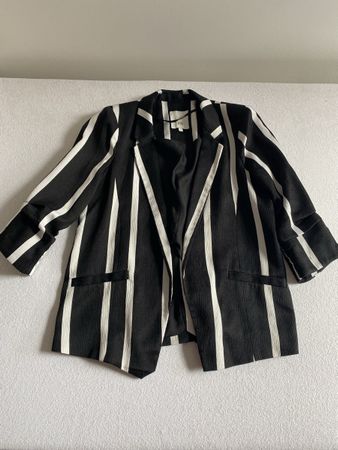 Veste rayée noire et blanche River Island, Taille 38.