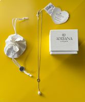 Adriana Sterling-Silber Halskette mit Zuchtperle, neu