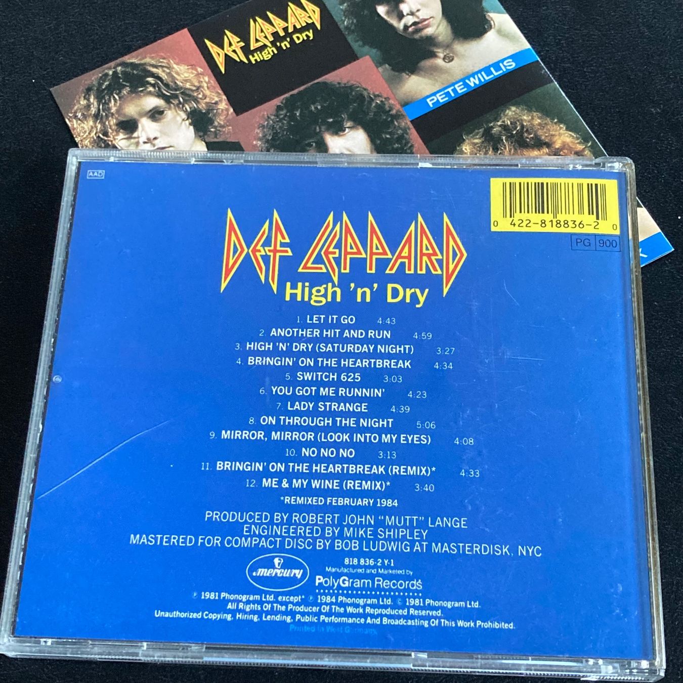 CD: Def Leppard - High 'n' Dry – Usato da Bern venduto da Ntsamina 1