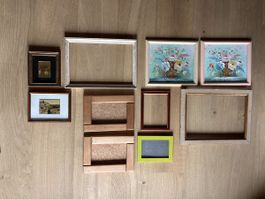 Lot de 9 cadres divers dimensions 