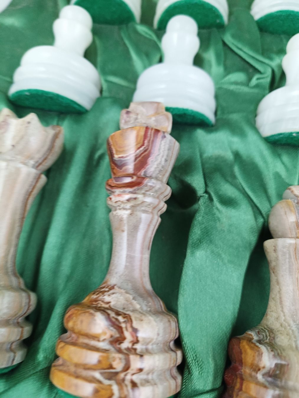 Spiele: Exklusives Rarität Schachset Marmor "Cherry" – Gebraucht aus Steffisburg von ZeitReise_ 3