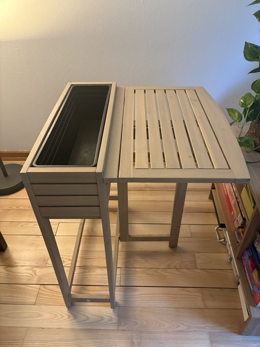 Jysk Tables: Jysk Klapptisch VANDREFALK 64x63 Hartholz – Neuf avec emballage d'origine à Basel par anschla. 4