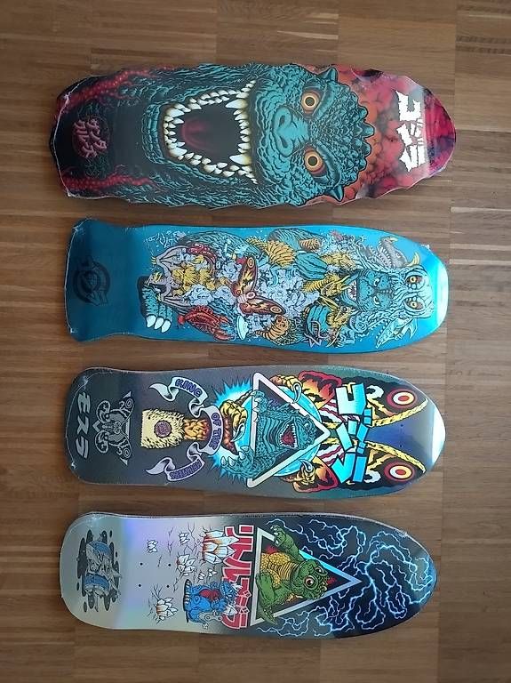 Santa Cruz Skateboards: Santa Cruz - Godzilla Skateboard Decks – Usato da Ibach venduto da Rgwerder 1