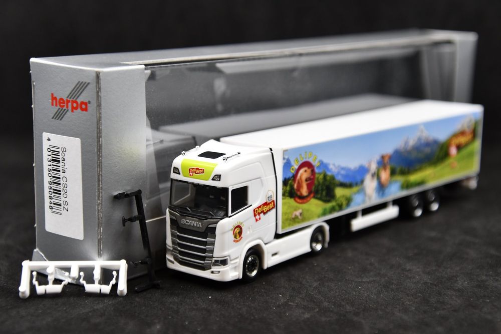 Trattore Scania CS20 A Sella Herpa Scala 1:87 H0 – Colori Blu, Giallo, Nero