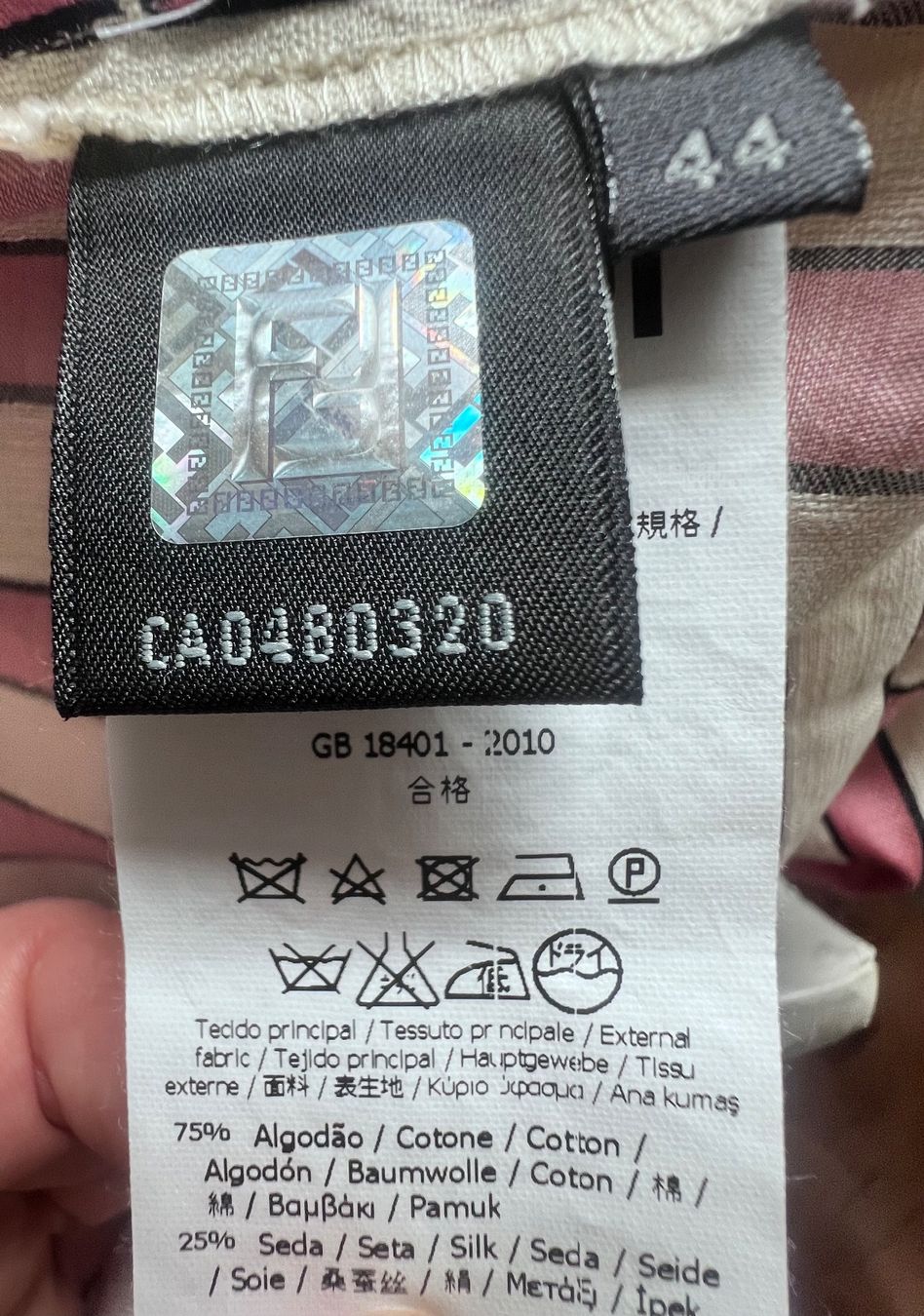 Fendi Pantaloni: Fendi Stoffhose gestreift – Usato da Adliswil venduto da hellblauinsel5 5
