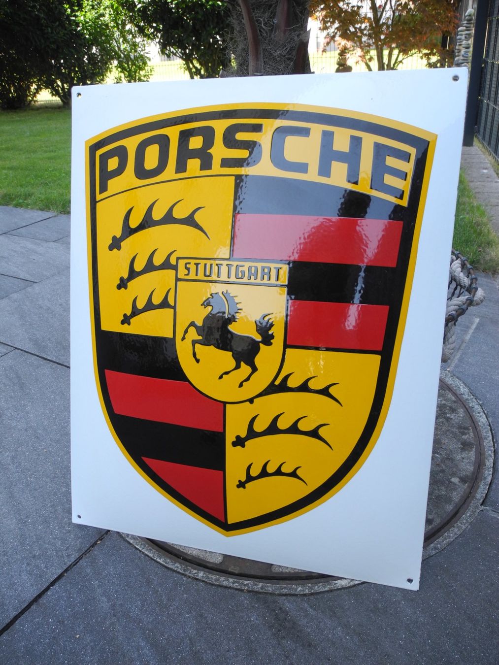 Porsche Insegne: TOP PORSCHE EMAILSCHILD – Nuovo (secondo la descrizione) da Reinach AG venduto da Huckleberrysix 4