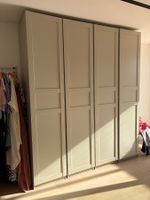 Ikea Pax Kleiderschrank graubeige 2m  neuwertig