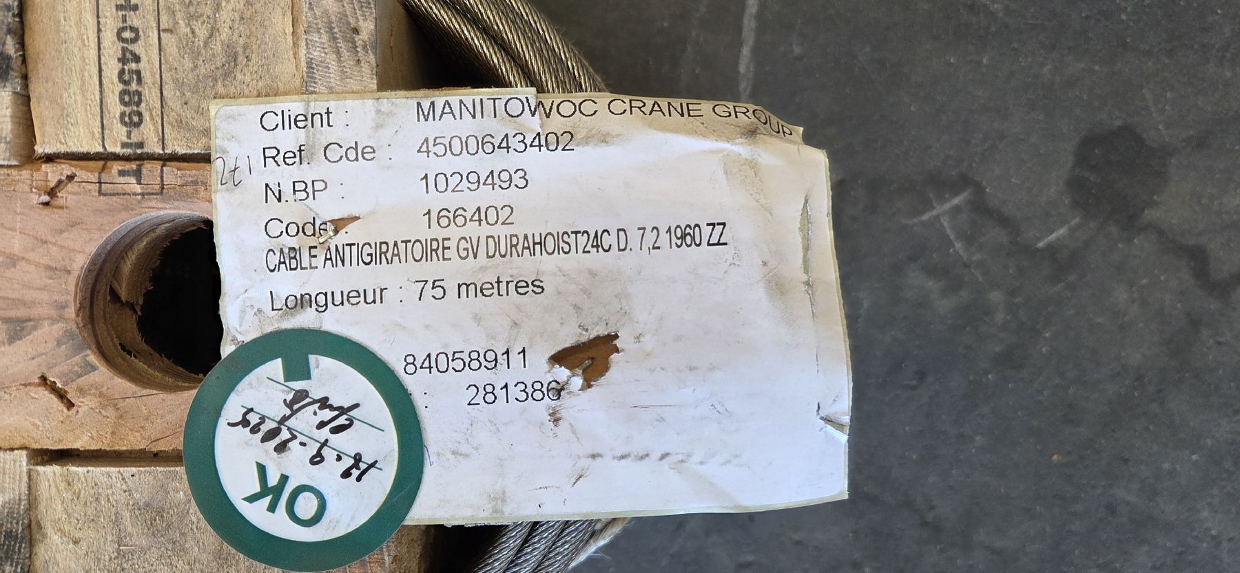 Ferramenta: Drahtseil / Stahlseil 7.2mm x 75m – Nuovo (secondo la descrizione) da Olten venduto da Famut 1