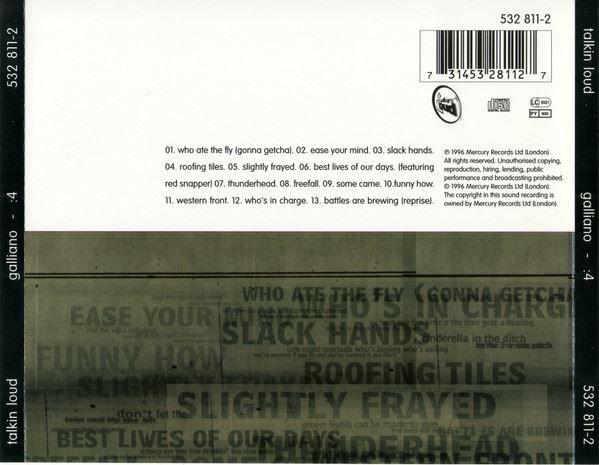 CD: Galliano – :4 – Usato da St.Gallen venduto da jalamusic 1