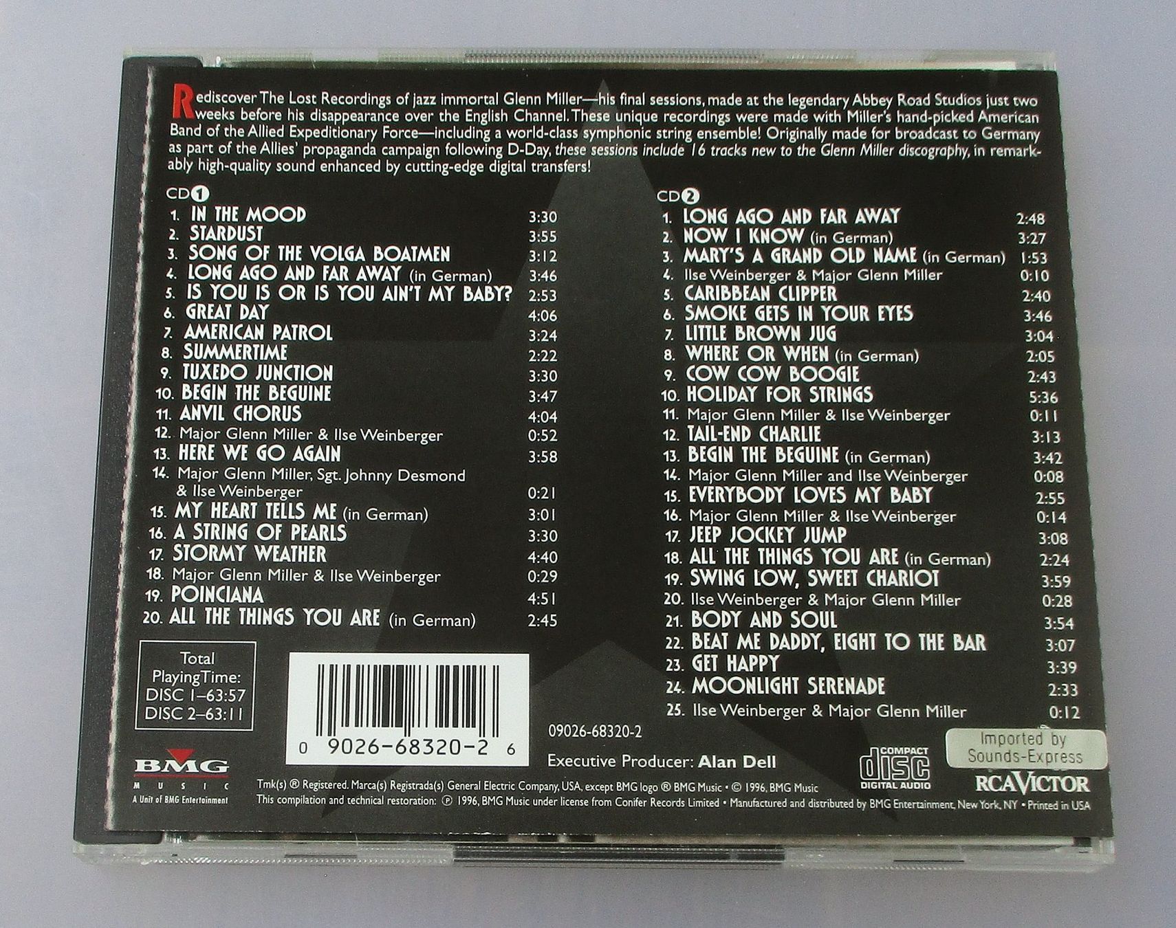 CDs: GLENN MILLER - The Lost Recordings 2-CD – Gebraucht aus Wattwil von Muriel11 1