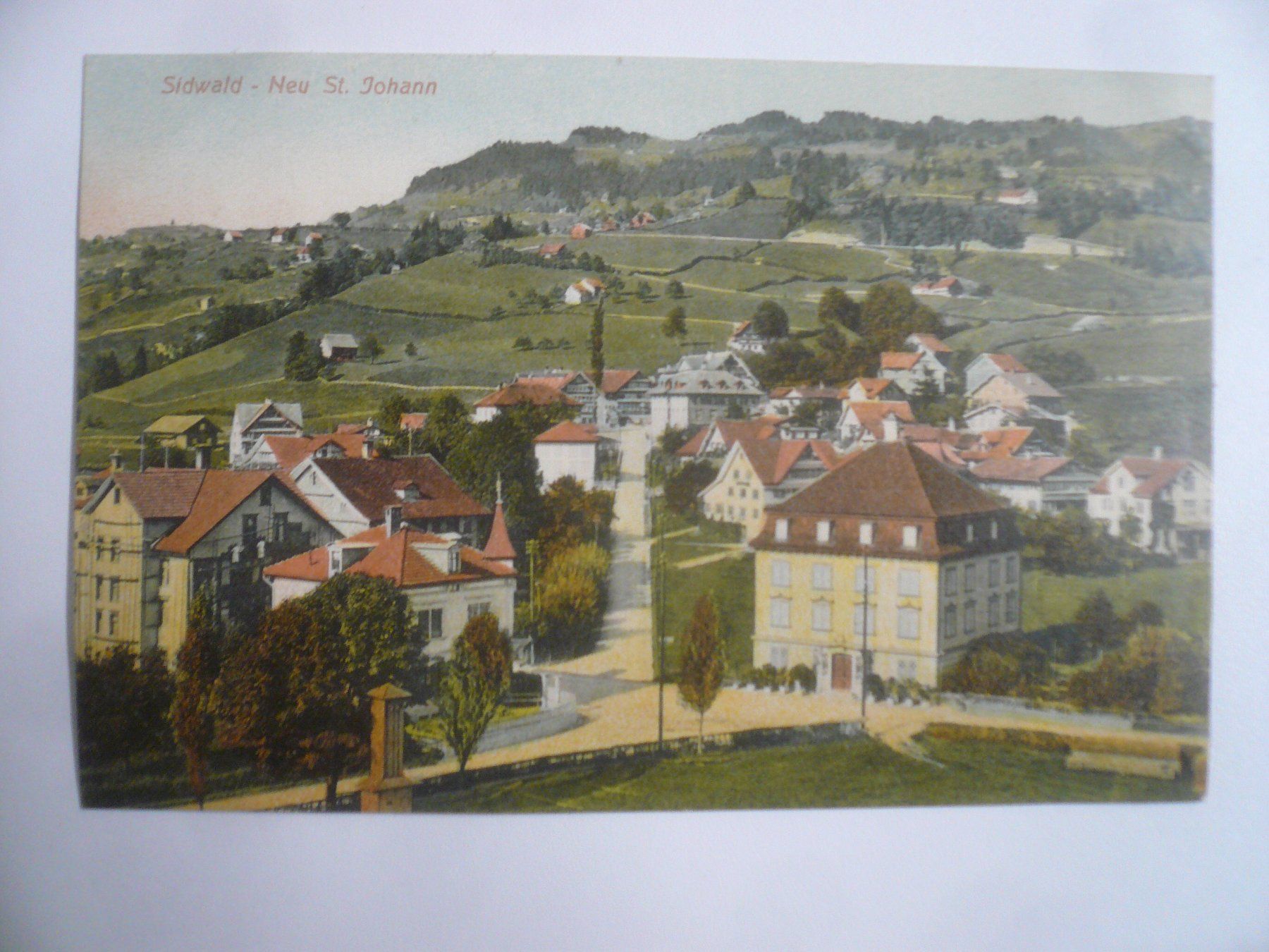 Cartoline postali: farbigeAK SIDWALD, Neu ST.Johann – Usato da Oberhofen am Thunersee venduto da luuping99