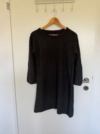 Strickkleid Cashmere Collection grau Grösse S