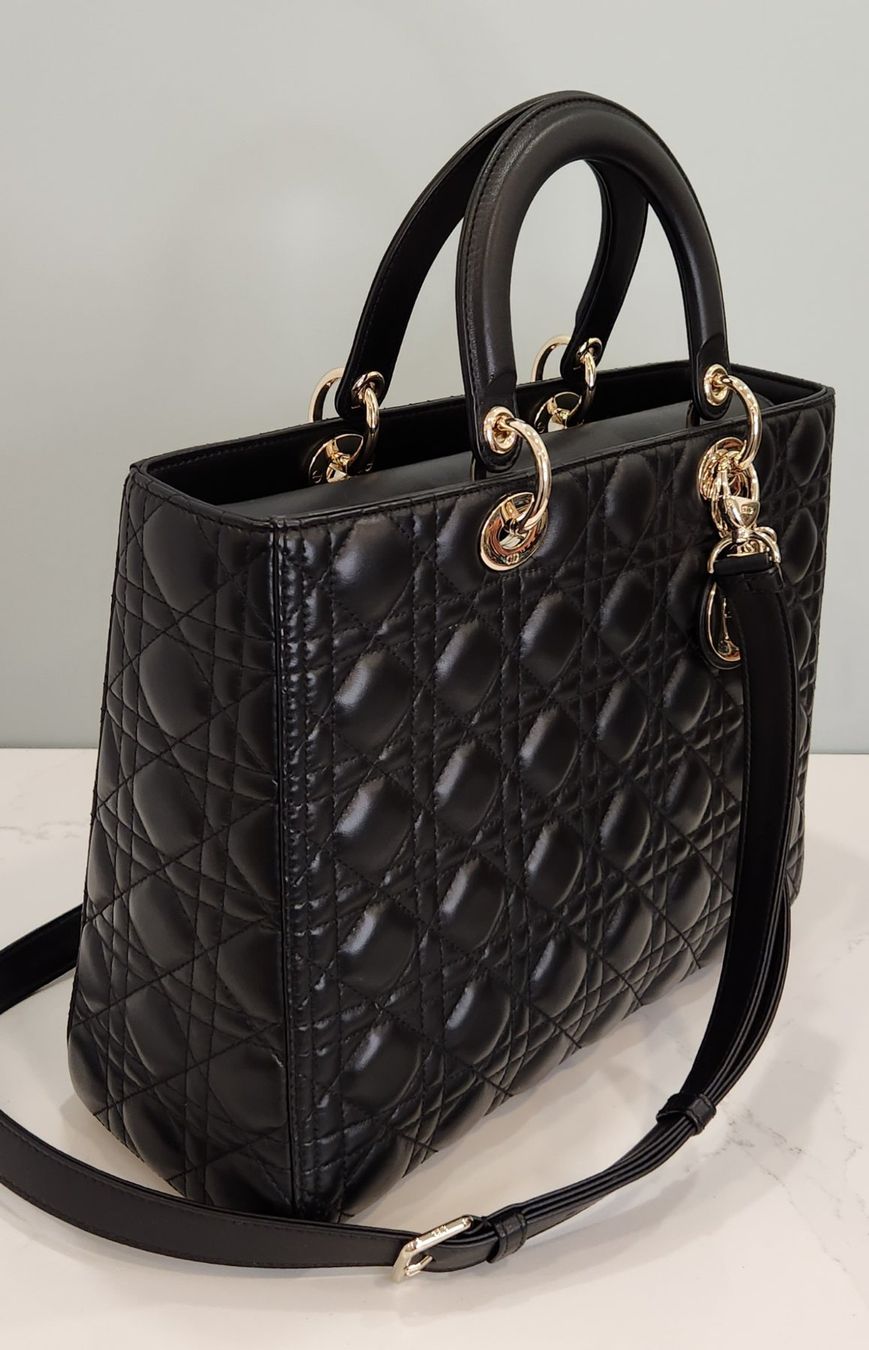 Dior Taschen für Damen: Lady Dior Bag Large Black, Excellent Condition! – Gebraucht aus Schenkon von marc79x 1