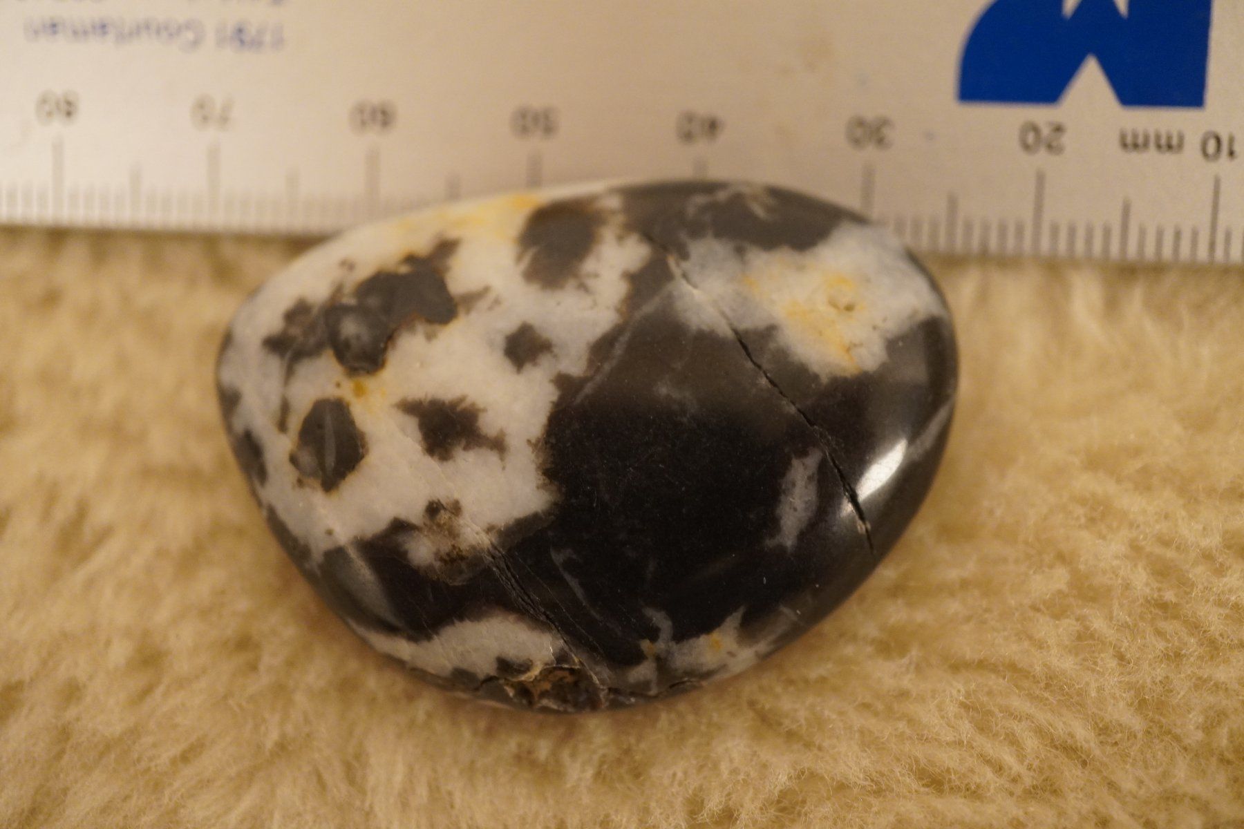 Minerali & Pietre curative: Zebra Jaspis  Scheibenstein    –Topstone- – Nuovo e nell'imballaggio originale da Eschenbach SG venduto da topstone