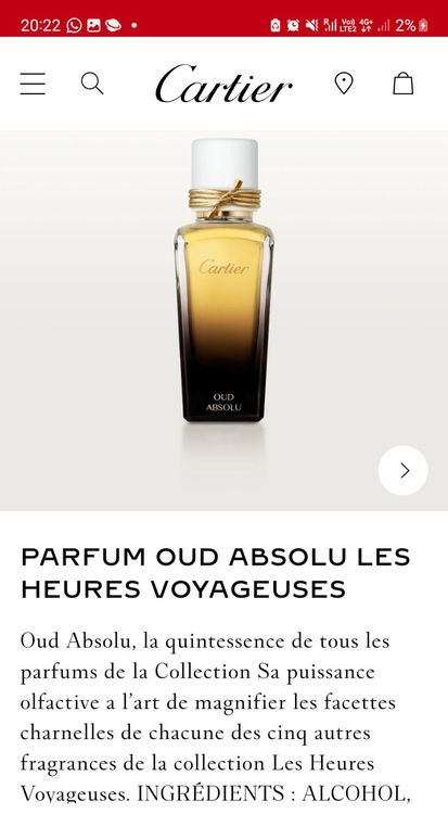 Oud discount absolu cartier