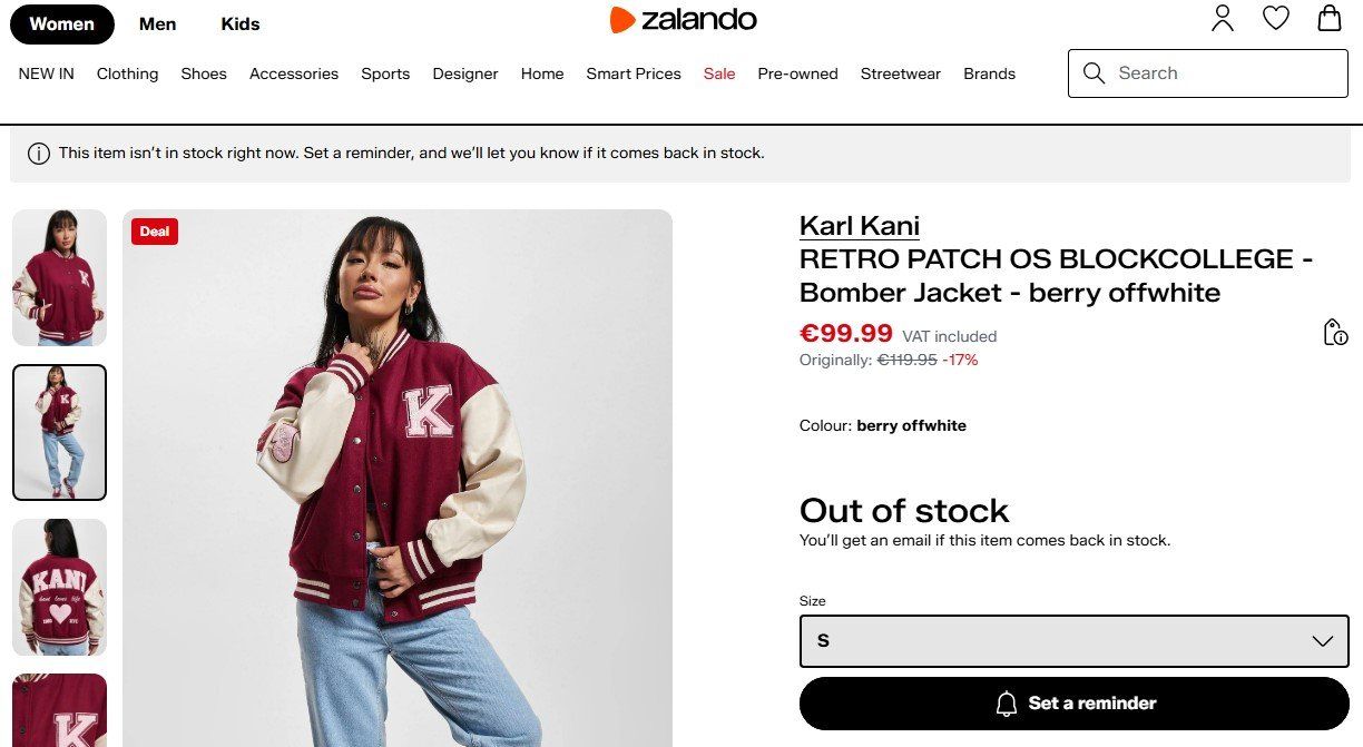 Karl Kani Giacche: Karl Kani RETRO PATCH OS BLOCKCOLLEGE - Bomber Jacket Size S – Usato da Küsnacht ZH venduto da MagnusAa 7