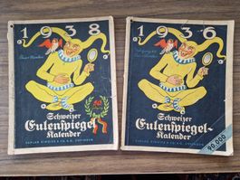 Schweizer Eulenspiegelkalender 1938 und 1939
