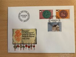 Stanser Verkommnis Ersttagsbrief 3.9.1981