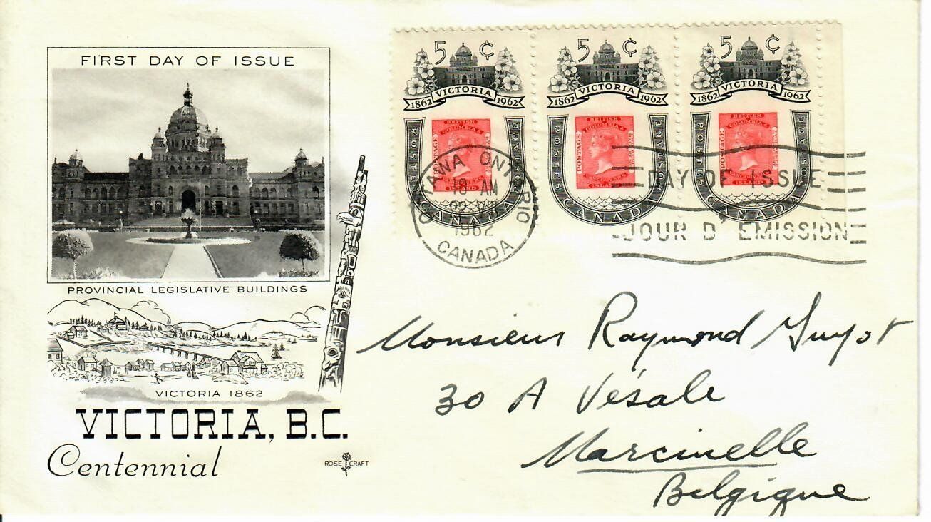 Alle Briefmarken: Brief, Kanada – Gebraucht aus Hochdorf von Ziegel-16