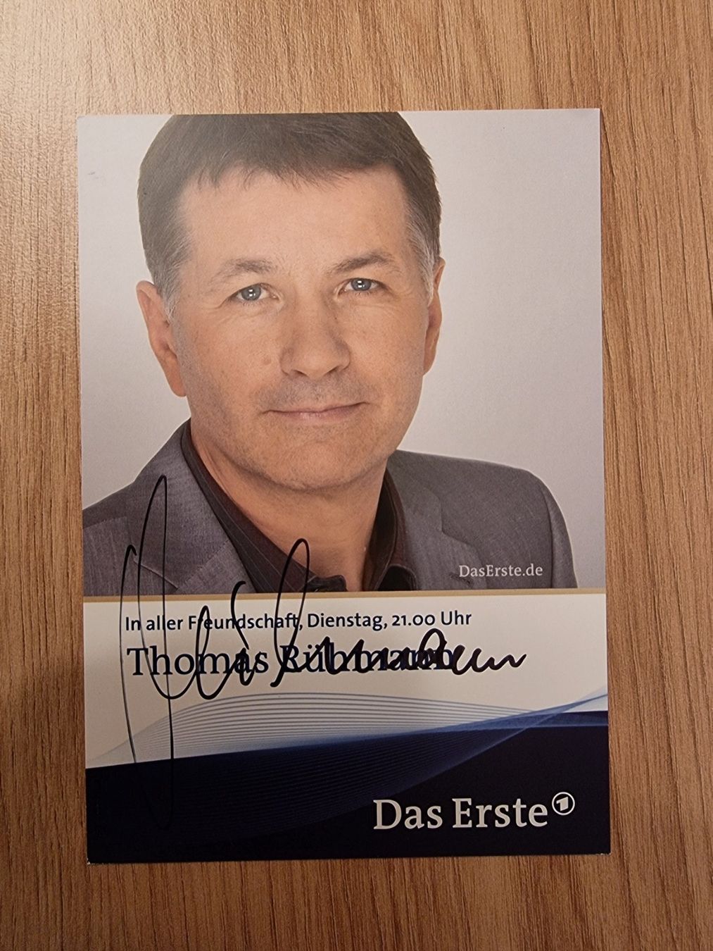 Autografi: Thomas Rühmann Originalautogramm "In aller Freundschaft" – Usato da Winterthur venduto da Christinakim