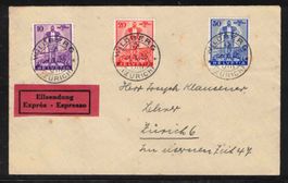 Pro Patria 1936 FDC "1.X.36" (W2-W4), Kat. 525.-