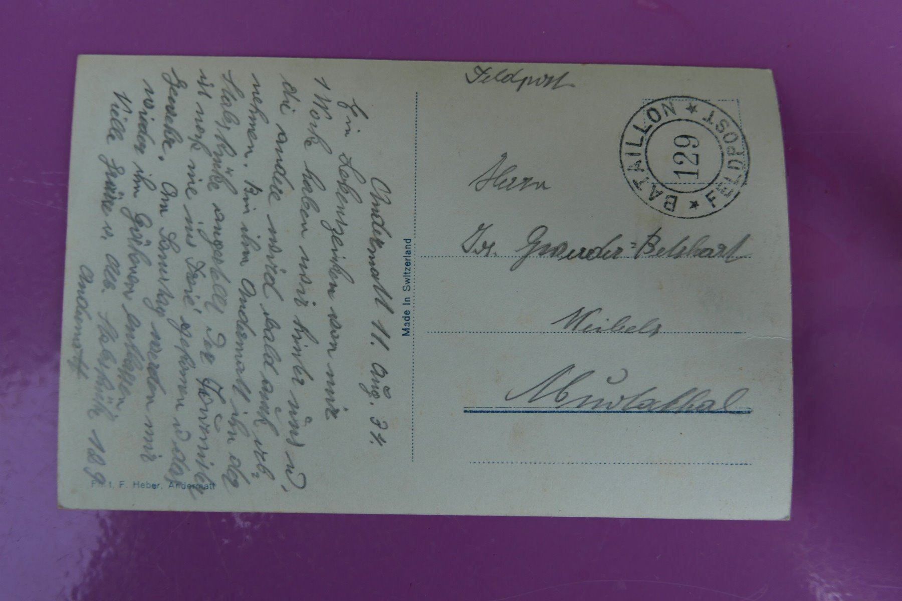 Cartoline postali: Andermatt gegen die Furka 1934 – Usato da Rotkreuz venduto da nigal 1