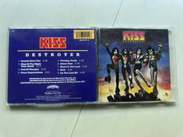 KISS GENE SIMMONS PAUL STANLEY tolle Destroyer CD D-Logo