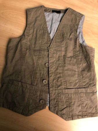 Benetton Stoff Gilet Gr.150👧🏻