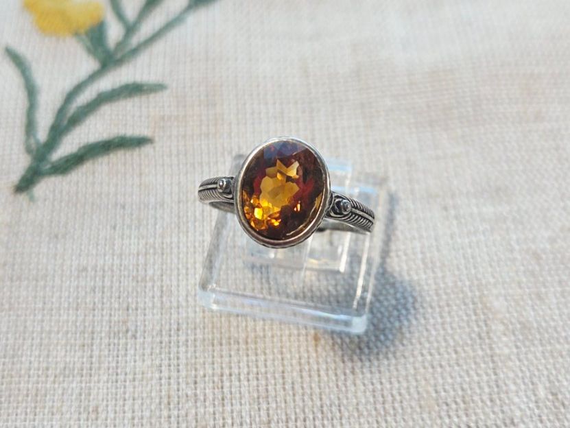 Anelli: NEW - S925 Citrine Ring (Adjustable) – Nuovo (secondo la descrizione) da Zürich venduto da cin_wcf6