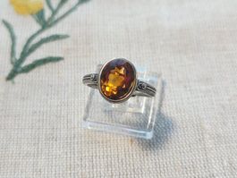 NEW - S925 Citrine Ring (Adjustable)